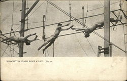 Brockton Fair - Flying Trapeze Postcard