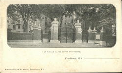 Van Winkle Gates, Brown University Postcard