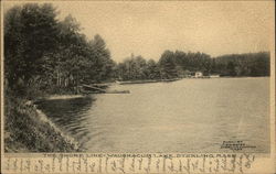 The Shore Line-Waushacum Lake Postcard