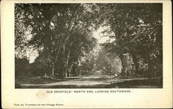 Old Deerfield - North End, Looking Southward Massachusetts Postcard Postcard