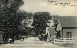 Post Office and View of Street Chatham, MA Postcard Postcard