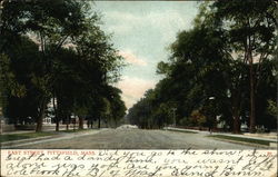 East Street Pittsfield, MA Postcard Postcard