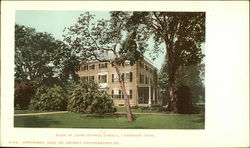 Home of James Russell Lowell Cambridge, MA Postcard Postcard