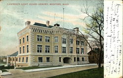 Lawrence Light Guard Armory Medford, MA Postcard Postcard