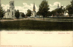 Main Square of Stoneham Postcard