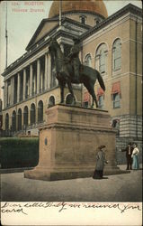 Hooker Statue Postcard