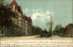 The Vendome and Commonwealth Ave Postcard