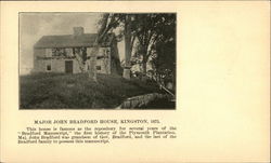 Major John Bradford House, Kingston, 1675 Massachusetts Postcard Postcard