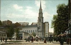 Park Street Church and Subway, Tremont St Postcard