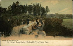 Terrace, School-Master Hill, Franklin Park Postcard