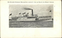 On Steamer Charles Macalester Postcard
