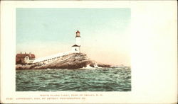 White Island Light Isles of Shoals, NH Postcard Postcard