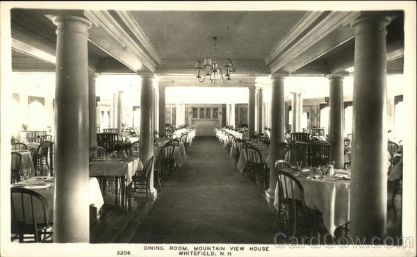 Dining Room, Mountain View House Whitefield New Hampshire