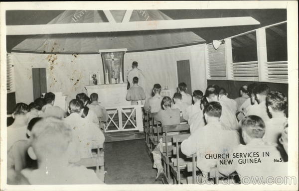 Church Services in New Guinea South Pacific