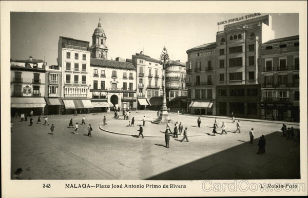 Plaza Jose Antonio Primo de Rivera Malaga Spain