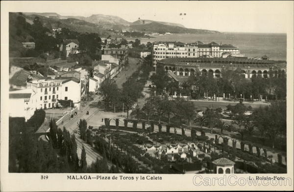 Plaza de Toros y la Caleta Malaga Spain