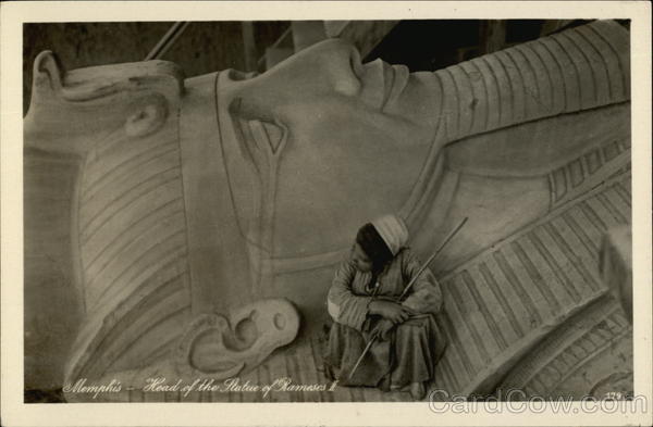 Head of the Statue of Rameses II Memphis Egypt Africa