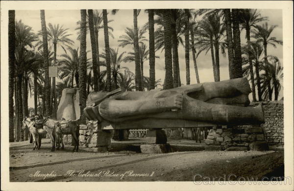Statue of Rameses Memphis Egypt Africa