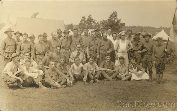 Group photo, military camp, Pine Camp Fort Drum New York