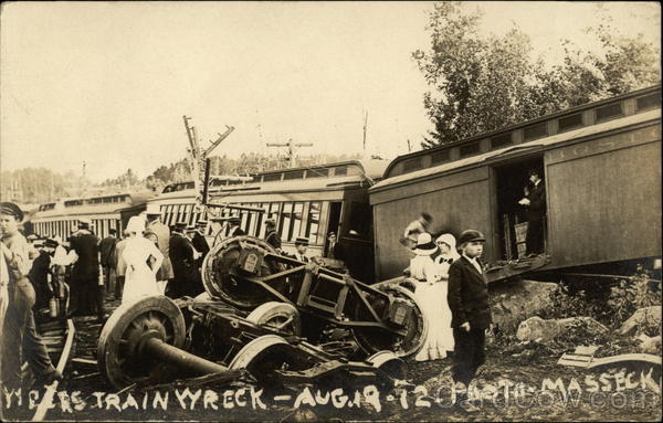 Boston & Maine Train Wreck - Aug. 19-12 Weirs Beach New Hampshire