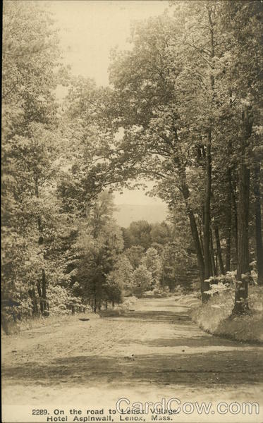 On the road to Lenox Village, Hotel Aspinwall Massachusetts