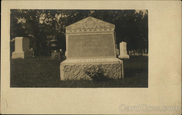 Nourse Family Headstone in Graveyard Death