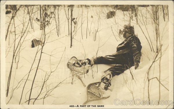 A Part of the Game - Man in Showshoes