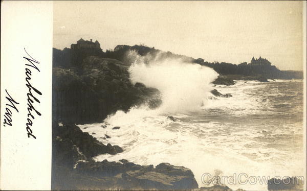 Waves Breaking on Beach Marblehead Massachusetts