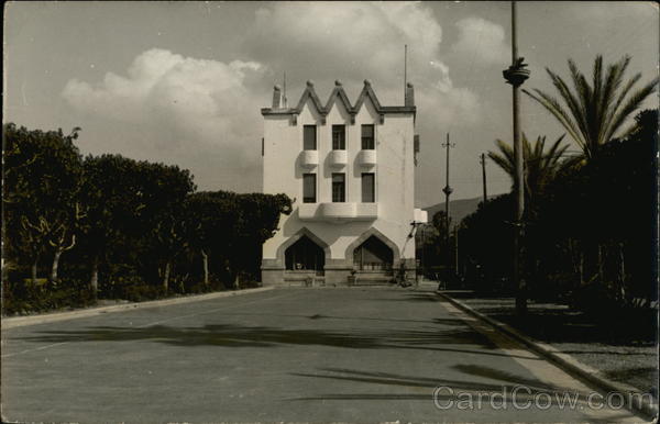 View of Large Building at End of Street Buildings