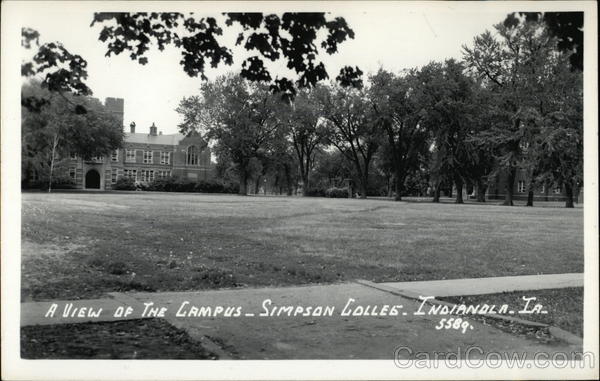 A view of the campus, Simpson College Indianola Iowa