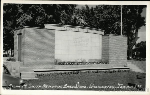 Ralph M. Smith Memorial Bandstand Washington Iowa