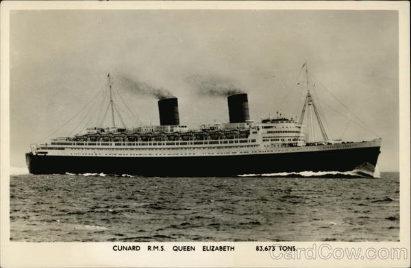 Cunard R.M.S. Queen Elizabeth Cruise Ships