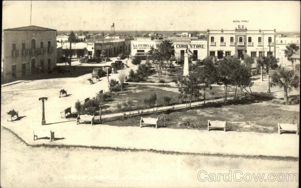 Park in Town in Mexico