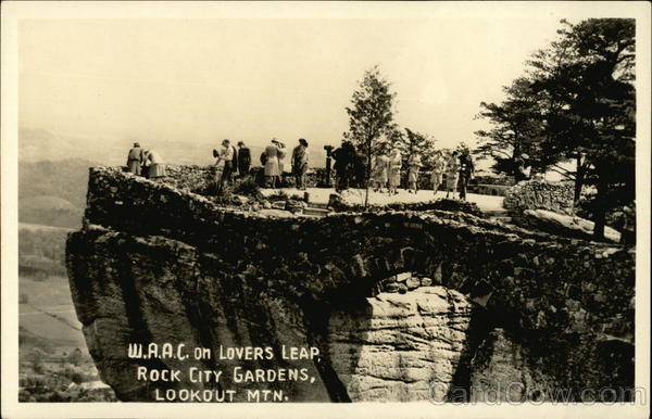 W.A.A.C. on Lovers Leap, Rock City Gardens, Lookout Mtn Chattanooga Tennessee