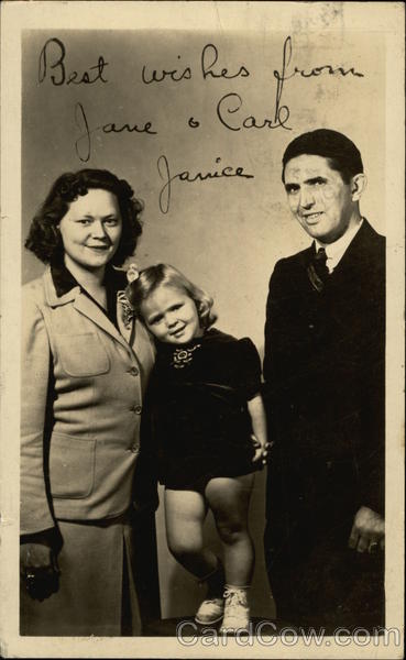 Best Wishes from Jane & Carl, Janice Binghamton New York