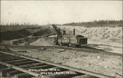 Waucotah Mine, Steamshovel Postcard