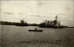 Comstock Wis. Crystal Lake Postcard