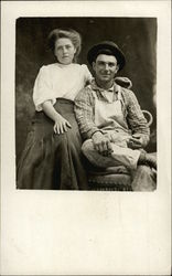 Portrait of Couple Postcard