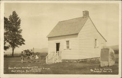 Gen. Poors Headquarters, Original House, Saratoga Battlefield Postcard