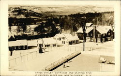 Eastern Slope Inn - Swiss Chalet, Cottages and Skating Rink North Conway, NH Postcard Postcard