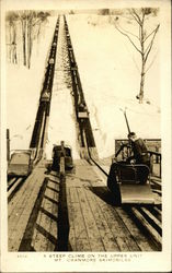 Steep Climb for Mt. Cranmore Skimobiles North Conway, NH Postcard Postcard