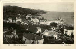 La Caleta Malaga, Spain Postcard Postcard