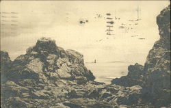 Ram Island Light from the Rocks on the Cape Shore Postcard