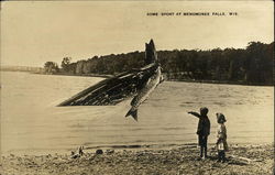 Some Sports at Menomonee Falls Postcard