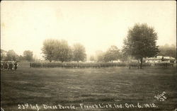23rd Infantry Dress Parade - October 6, 1912 French Lick, IN Postcard Postcard