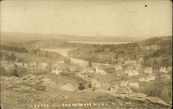 View from Woodward Hill Sunapee, NH Postcard Postcard