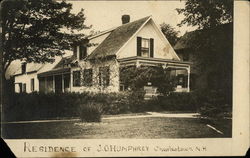 Residence of J. O. Humphrey Charlestown, NH Postcard Postcard