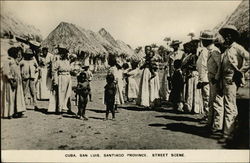 Street Scene, Santiago Province Postcard