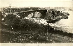 Bridges and Reversing Falls Postcard