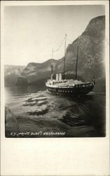 S/Y Prins Olav; Naerofjorden Postcard